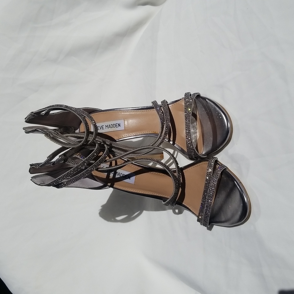 STEVE MADDEN SWEETEST SILVER HEEL